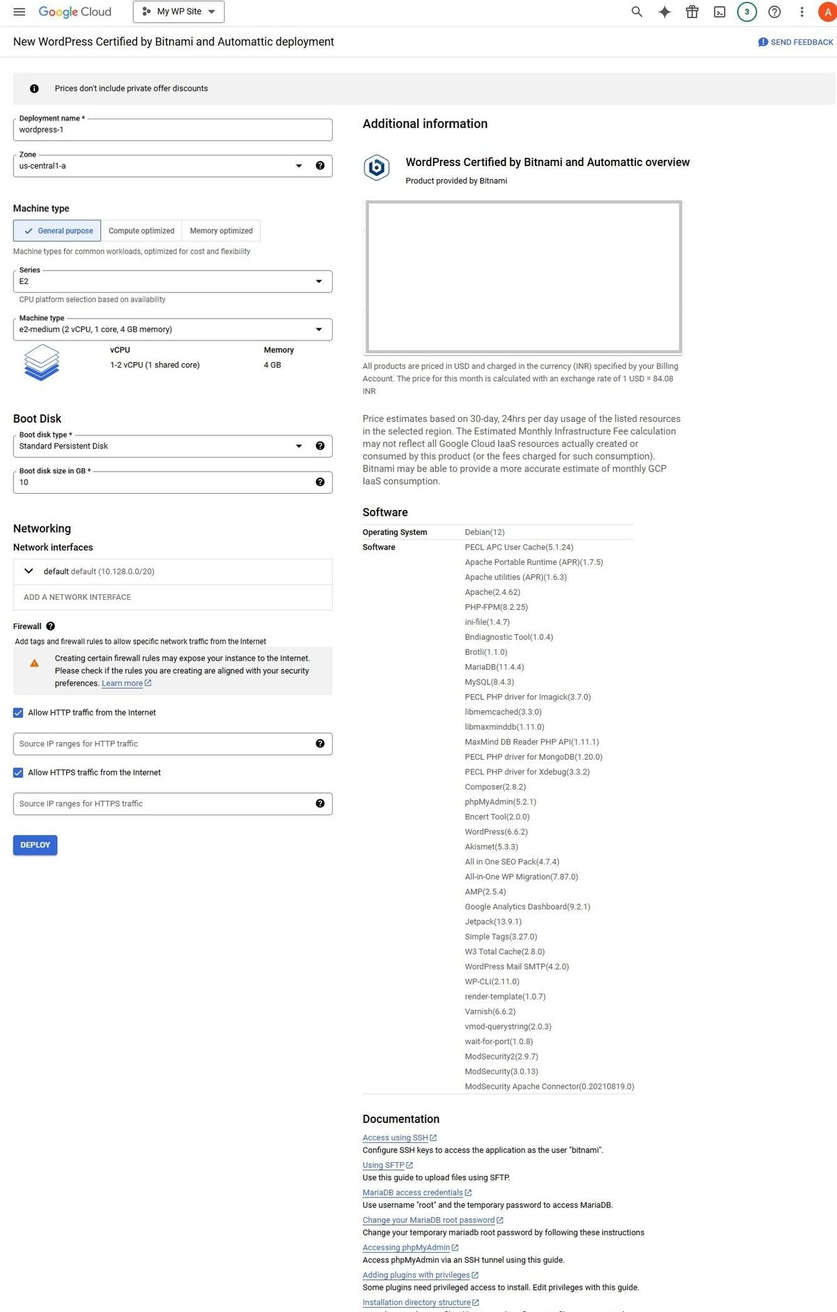 Configure the Virtual Machine