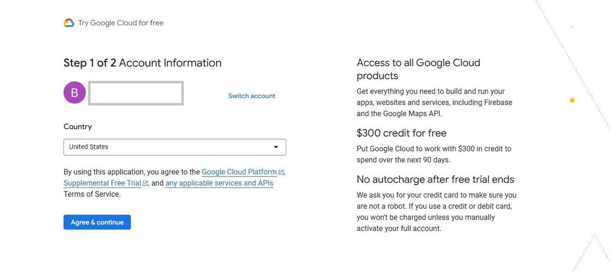 GCP Account Setup