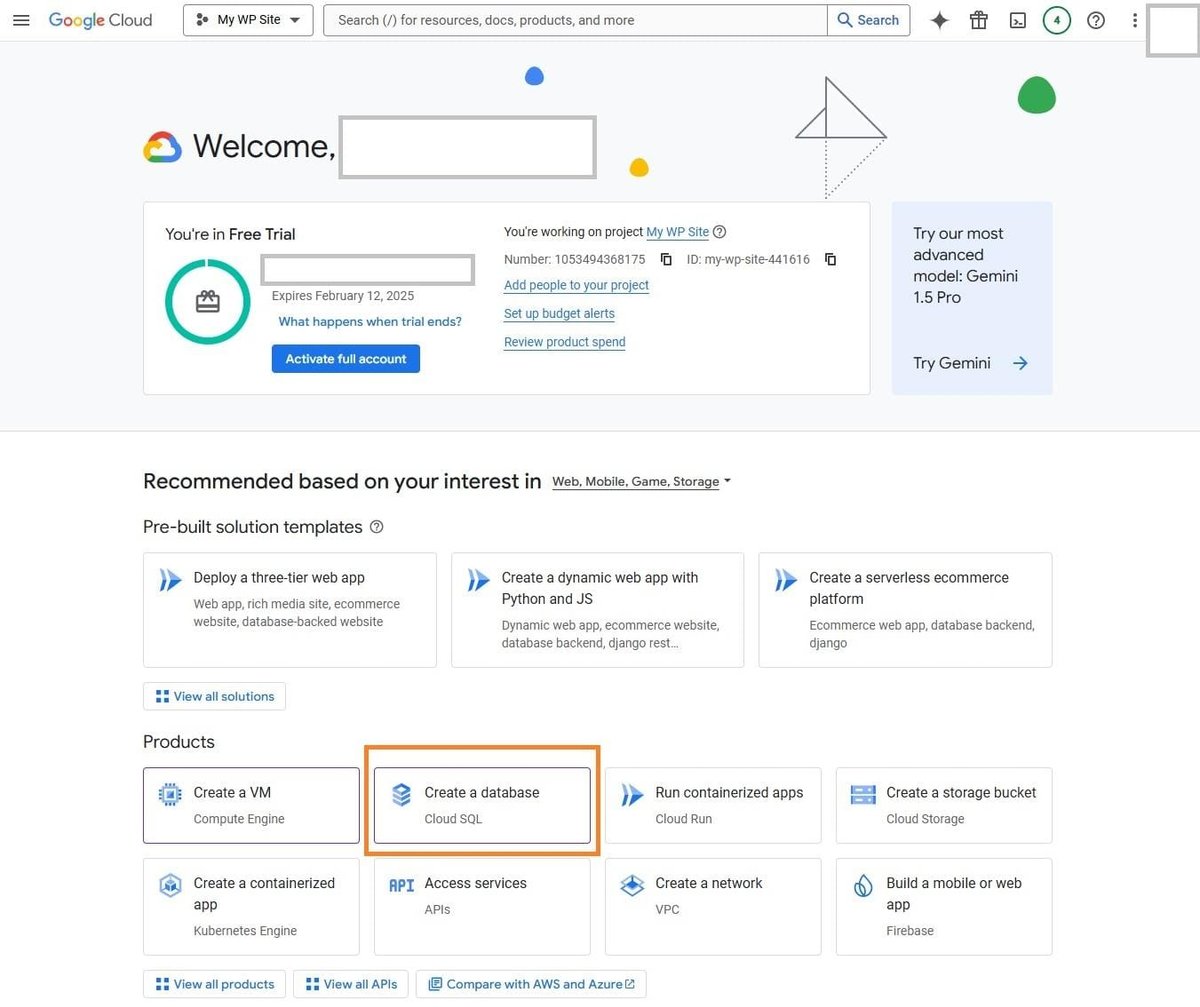 GCP Database