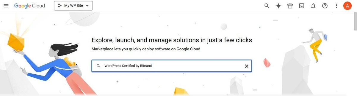 GCP WordPress from the Marketplace
