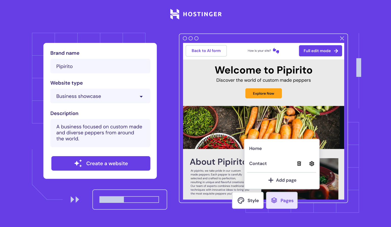 Hostinger AI Website Builder